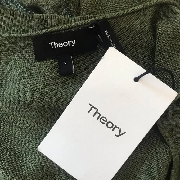 THEORY Double V Silk Tank Top - Picture 10 of 12